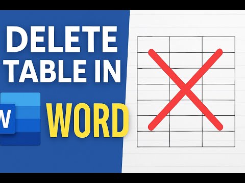 🗑️ How to Delete Row, Column, or Entire Table in MS Word | Clean Up Tables Fast (2025 Guide) 🔥