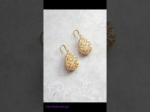 Gold Earring Design Ideas!!! Gold Earring Designs!!!#goldearringdesignideas#shorts#UNIQUEWORLD