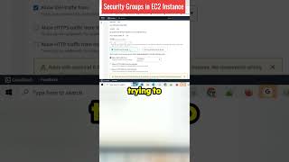 Security Groups in EC2 Instance #learnaws #dataengineering