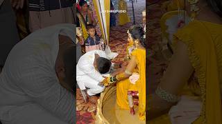 Sister Wedding haldi brother #sisterweeding #haldi #love #jayshristudio #haldiceremony #shorts
