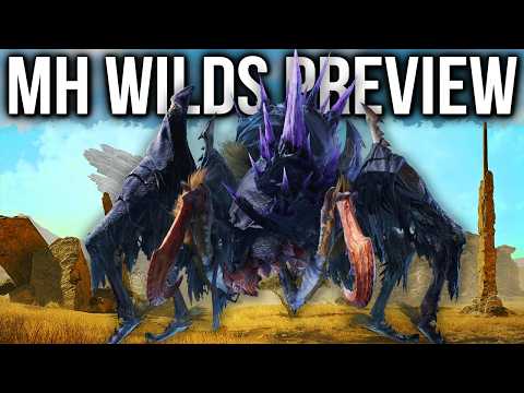 Monster Hunter Wilds - NEW Nerscylla Gameplay & Preview Hunt! Insect Glaive, Switch Axe & Bow