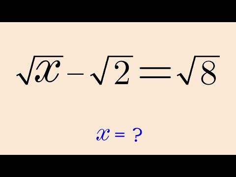 Nice Math Olympiad Question | Radical Equation
