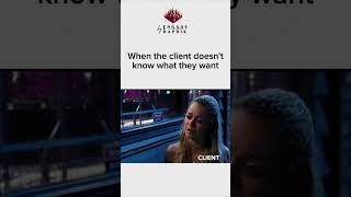 "When the Client Doesn't Know What They Want... 🤷‍♂️😅 #ClientConfusion #StruggleIsReal #Relatable""