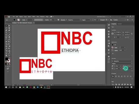 How To Make NBC ETHIOPIA Logo in Adobe Illustrator | 2023