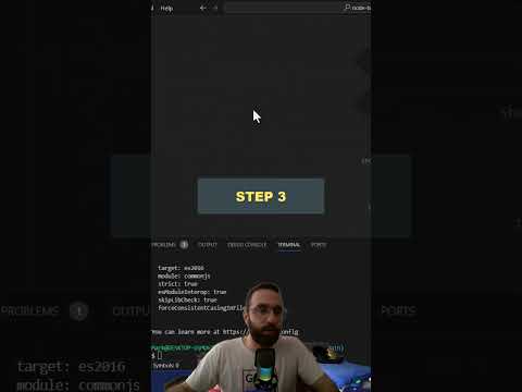 Configure Node.js with TypeScript in 1 minute #javascript #typescript #nodejs #Shorts