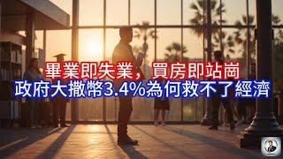 【Boss經濟世界】畢業即失業，買房即站崗，政府大撒幣3.4%為何救不了經濟