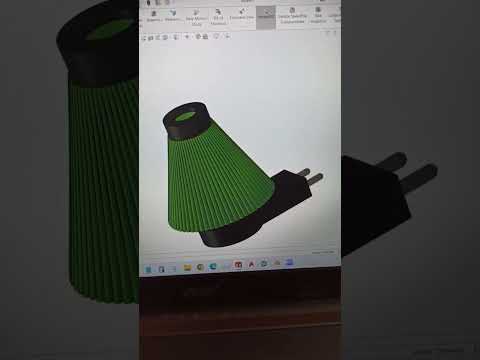 green led lamp on solidworks #feed #instagram #invention #worldofengineering #mechanical #engineer