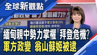 緬甸政變前 王毅訪緬甸見軍頭敏昂萊 互稱兄弟！翁山蘇姬、總統溫敏遭逮捕拘禁 國防軍總司令敏昂萊奪權！│主播 曾鐘玉│全球新觀點20210202