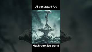 Mushroom ice world-Ai art