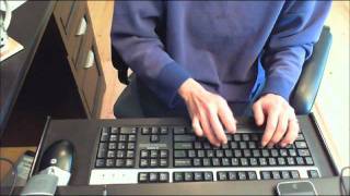 Dr. Robinson demonstrates Perfect touch typing to type FAST!