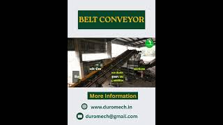 Duromech Belt Conveyor | Material handling equipment| Waste handling conveyor #beltconveyor #recycle