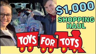 Charity Shopping Haul for Toys For Tots $1000!!!