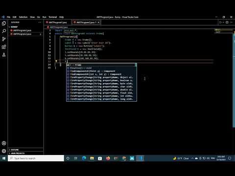 Advanced java Programming AWT Program 2 #program #advanced #viral #advancedjava