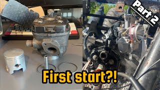 The 100$ Aerox gets Division 70cc & 21mm PWK (First Start) | Build Series | Part 2