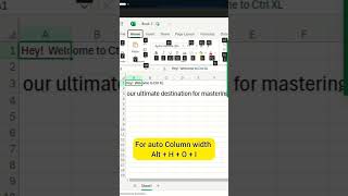 Row height and column width #ctrlxl #ctrl #xls #shortcut #excel #exceltip #exceltutorial #exceltrick