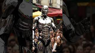 Chrome Robot Stuns the Crowd – Is This the Future Walking Among Us?