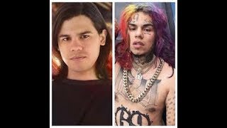 6IX9INE'S LOOK ALIKE SEEN SHOPPING AND TAKING PICTURES WITH FANS.