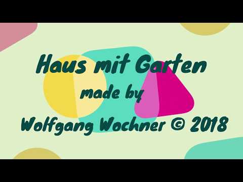 CAD-Visualisierungs Entwurf "Haus mit Garten"