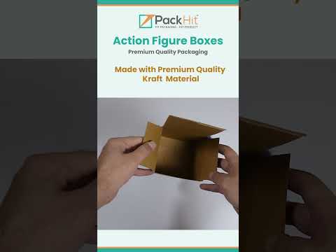 Kraft Action Figure Packaging Boxes - Snap Lock Box Style