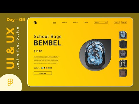 UI & UX Landing Page Design | Day 09 Figma Tutorial | GDMentor