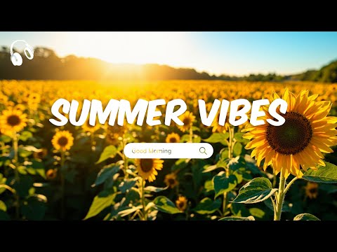 Chill Summer Morning Vibes 🌻 Study Outdoors in Nature 4K Video