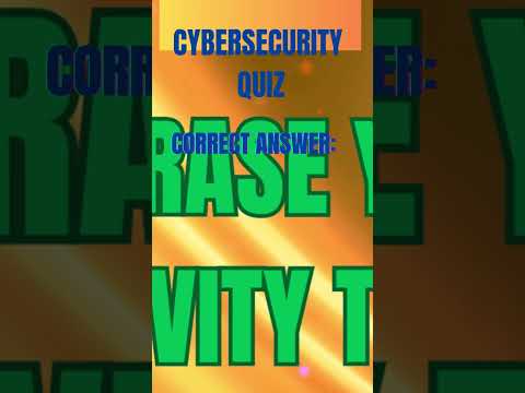 Cybersecurity Quiz  #chatgpt #ethicalhacking #quiz #quiztime  #infosec  #facts #funny #motivation