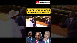 Uganda President Museveni decline to handshake DP Kindiki, Mudavadi and Sakaja at State House