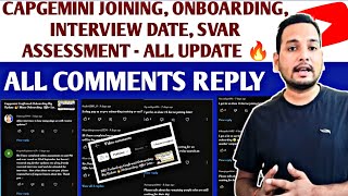 Capgemini All Imp Update 🔥 | All Doubts Cleared | Onboarding & Joining Update, Interview Date,Test