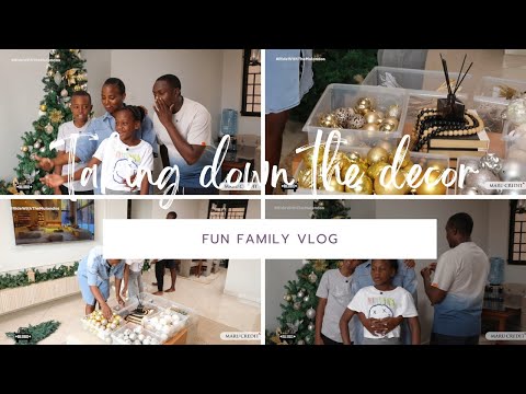 FINALLY TAKING DOWN OUR CHRISTMAS DECOR🌲 | FUN VLOG #FAMILYFUN #THEMULONDOS