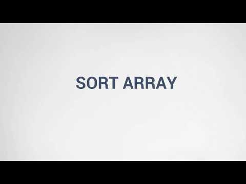 10 - How to Sort Arrays