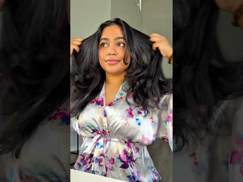 Sleek Hair Blowout Prep ✨ #haircare #blowouthair #curlytostraight