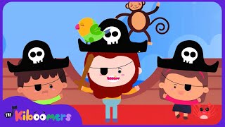 Pirate Song for Kids 🏴‍☠️ Ahoy! Climb Aboard My Pirate Ship! | The Kiboomers