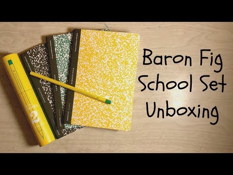 Baron Fig School Set Unboxing