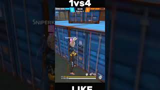 1vs4🥵wipe full squad #freefire #ffkyc # # #garenafreefire #totalgaming #raistar #monster