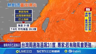 專家分析颱風下周有望生成！台灣周邊海溫飆31度 熱對流畫面曝光｜三立新聞網 SETN.com
