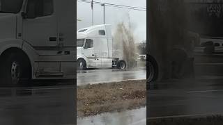 Semi Truck Stuck in the Mud