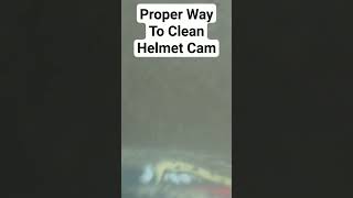 Proper Way to clean your #helmetcam while #trailriding #atv #motocross