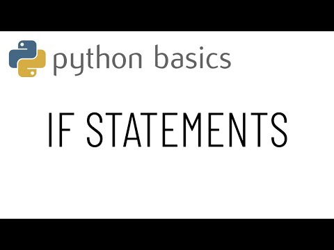Python basics - If statements