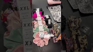 Pack a VIP’s sample package 📦 A BIT Of EVERYTHING 🫶☁️🖤✨ #smallbusiness #scrunchies