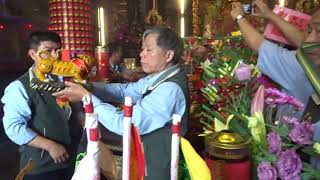 高雄岡山區本洲昔慧寺觀音佛祖往蚵子寮龍安堂謁祖進香回駕繞境