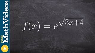 Derivatives of exponential and chain rule
