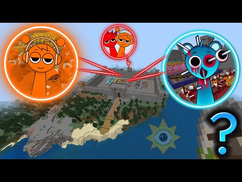 Castle Gmod All New Incredibox Sprunki Characters in Minecraft Minecraft Sprunki Castle