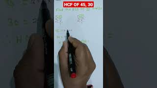 HCF OF 45, 30.#hcf