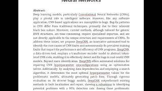 DeepCNN  A Dual Approach to Fault Localization and Repair in Convolutional Neural Networks