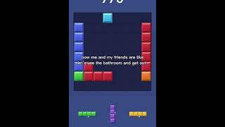 block blast story time also IM STILL TRAMATIZED- #trending#shorts #blockblast#storytime #idk#cool