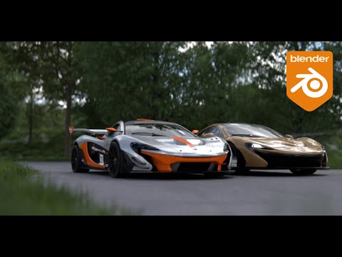 Forest Race Track | Blender 3D Animation(cycles)