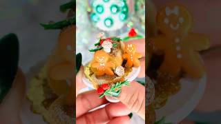 Miniverse Holiday Yule Log Satisfying DIY ASMR #shorts #asmr #miniverse #mini #unboxing #christmas