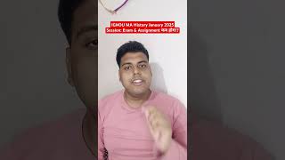 Ignou MA history January 2025 Admission Exam & Assignment कब होगा? | MAHI #Ignou #ignouadmission2025