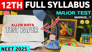 Full Syllabus Mock Test 😥 | *Study Vlog* | ALLEN TEST MARKS | NEET 2025 | MARKS IMPROVE | MAJOR TEST