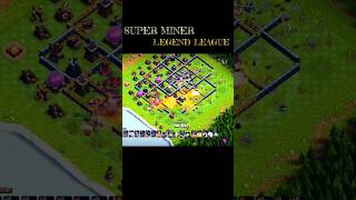 Town Hall 15 Legend League Super Miner Challenge #clashofclans #coc #cocattacks #youtubeshorts